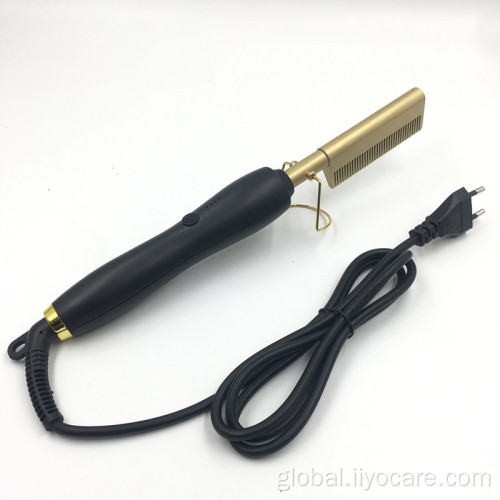 Curling Iron Wireless Rechargeable Electric Hot Comb Electric Hair Straightener Comb Manufactory